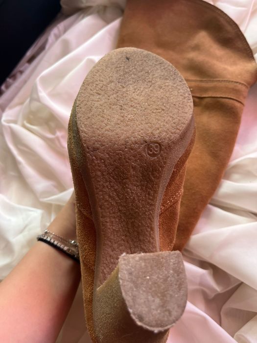 Cizme dama, lungi cu toc gros