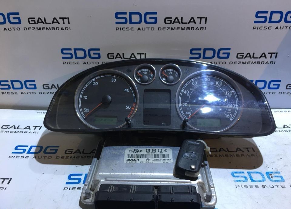 Kit Pornire Calculator Motor ECU VW Passat B5.5 1.9TDI AWX 2000 - 2005 COD : 038906019KE 038 906 019 KE