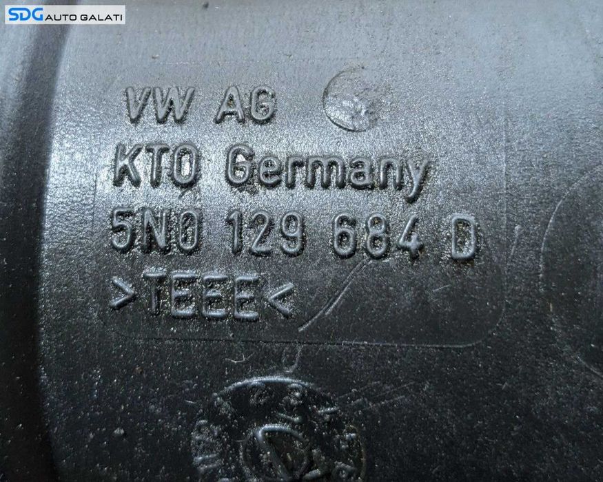 Furtun Conducta Tub Tubulatura Admisie Aer Volkswagen Golf 5 1.6 Benzina 2004 - 2008 Cod 5N0129684D [L9881]