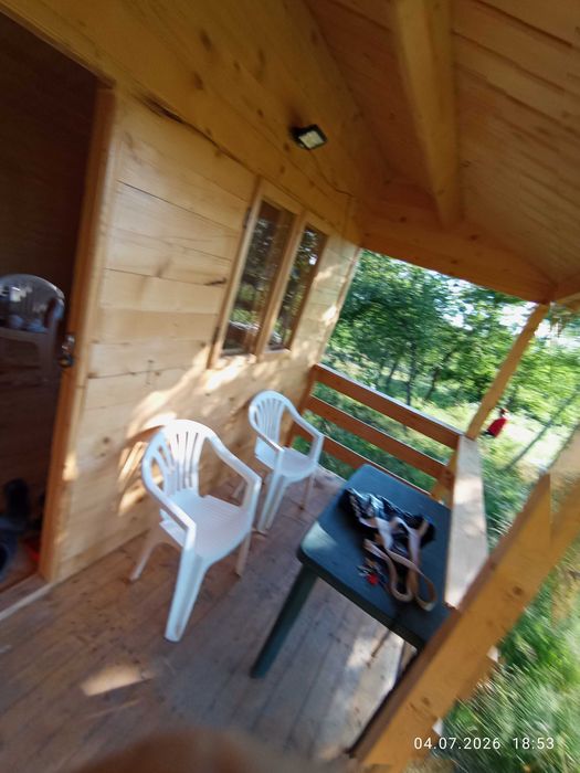 Teren intravilan 1.000 mp+Cabană Noua+Asfalt+Utilitati, panoramă Superbă spre Munți, altitudine 600 m, liniste absoluta, Daesti, Vâlcea