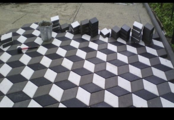 Vand  matrite pavaj romb