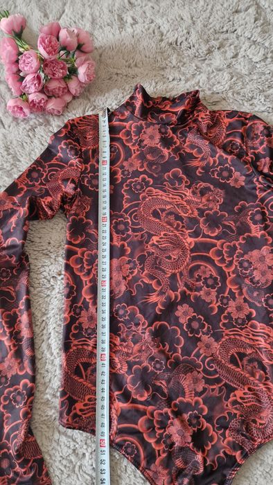 Body elastic in stil japonez, Bershka, marimea XS