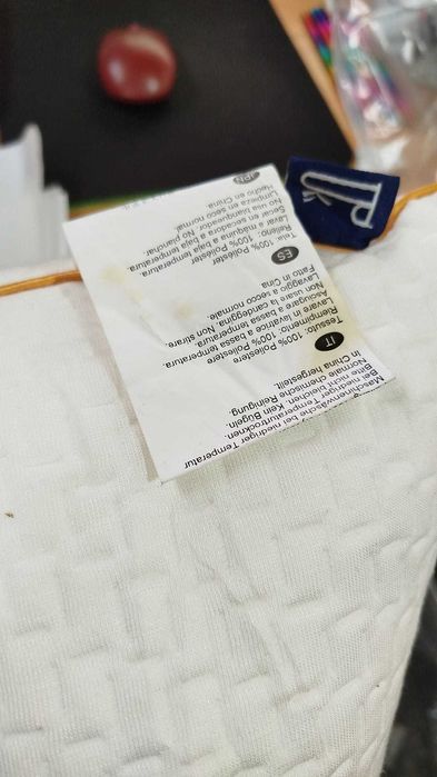 Perna Bedstory, 50 x 50 cm, alba, poliester