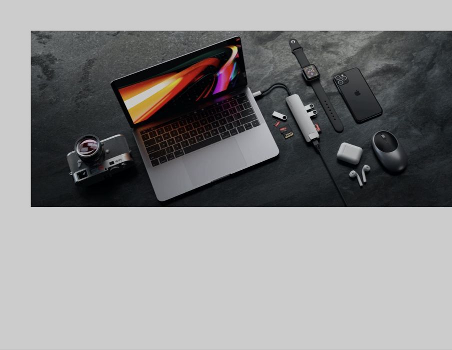 Adaptor Satechi, usb-c, slim, mac