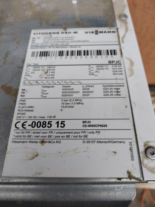 Centrala vitodens 35 kw