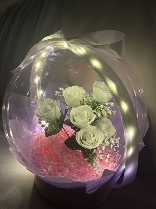 Шар с Цветами внутри!!!