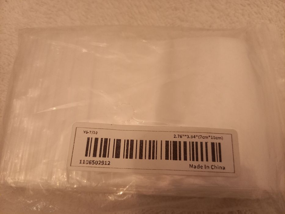 Set 100 pliculețe transparente