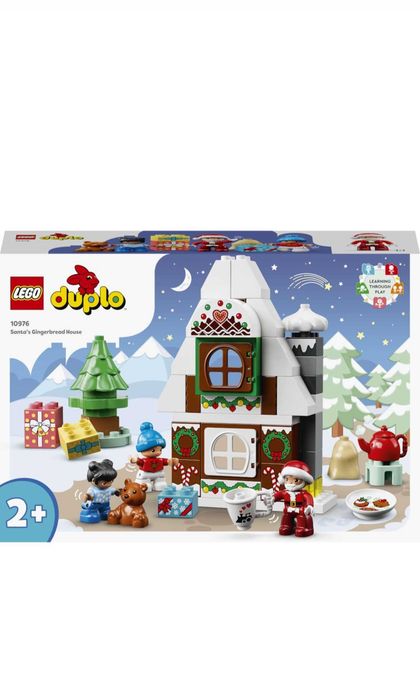 Lego Duplo Casa din turta dulce a lui Mos Craciun 10976, 50 piese, Lego Duplo Santa's Gingerbread House, set complet