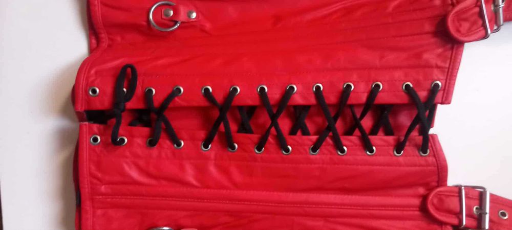 Кожен дамски оригинален готик корсет