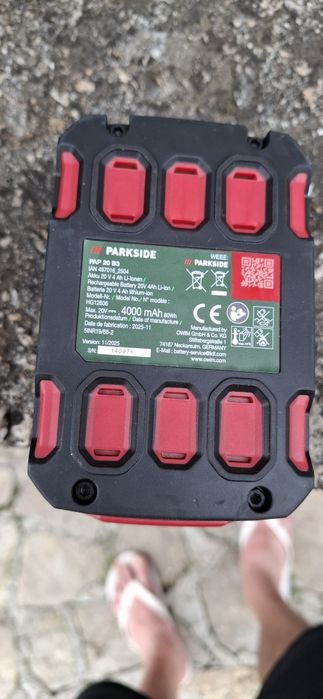 Зарядно и акумулаторна батерия 20V 4Ah PARKSIDE