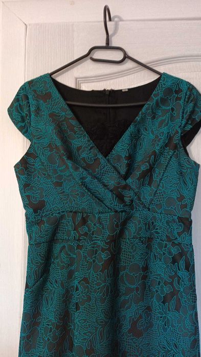 Rochie eleganta verde- lungime medie