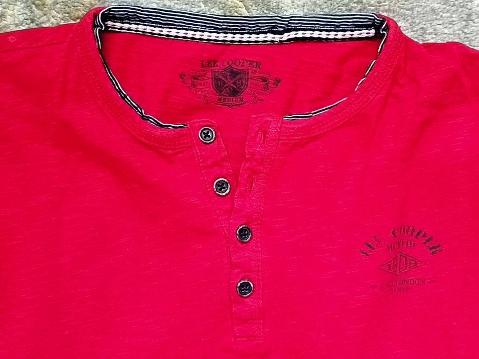 Мужской лонгслив хенли Lee Cooper