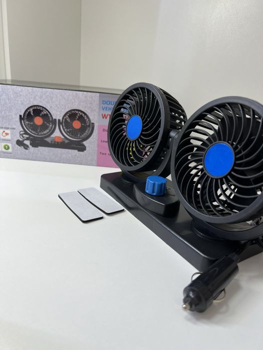 Авто вентилятор двойной мощный