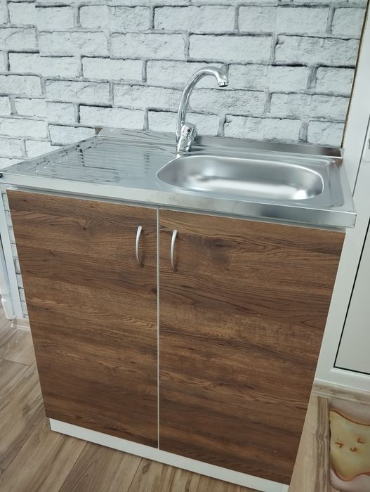 Шкаф с мивка +батерия+сифон