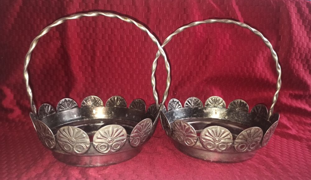 Мельхиоровые корзинки