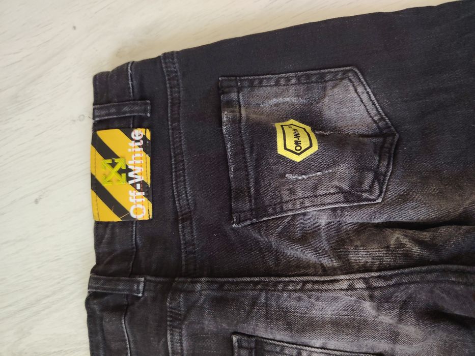 Blugi copii off white noi