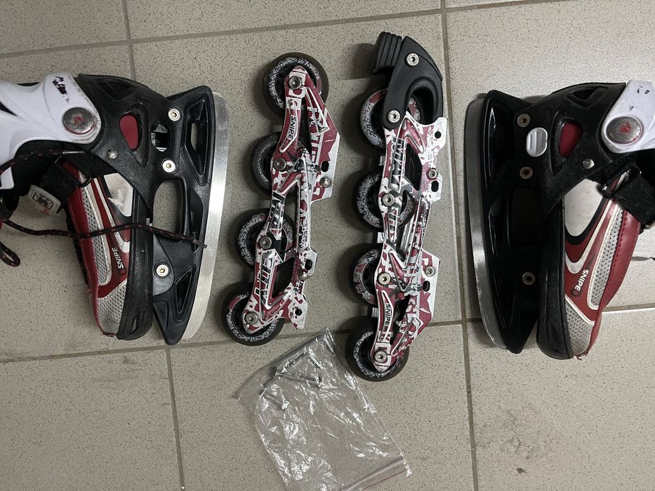 Ролики/коньки красные