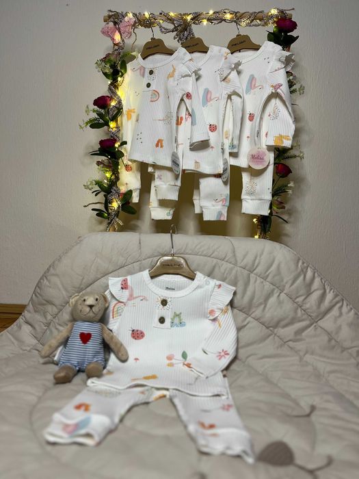 Комплект за момиче - 2 части (рипс)