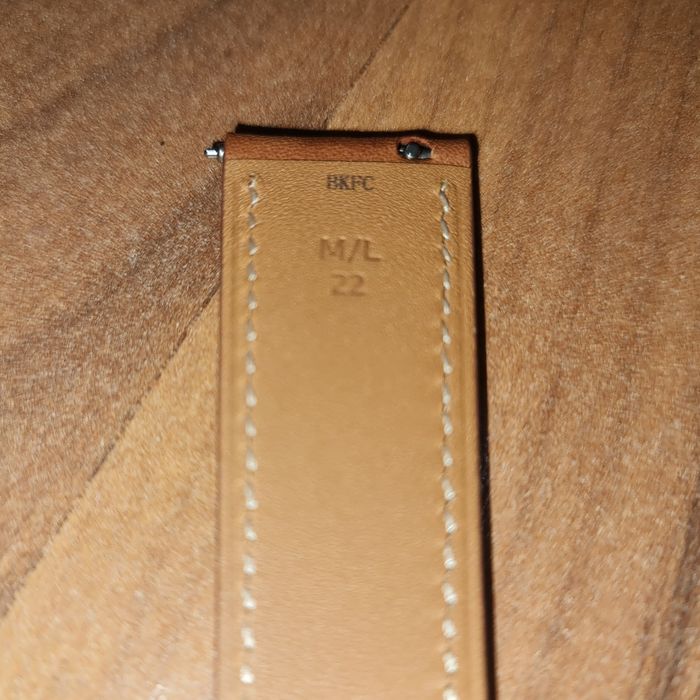 Curea bratara smartwatch originala Samsung Stitch Leather Band 22mm