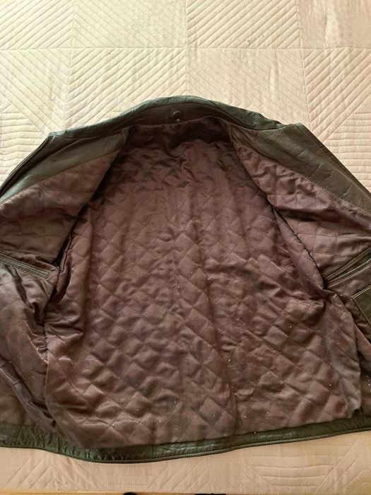 Яке от естествена телешка кожа