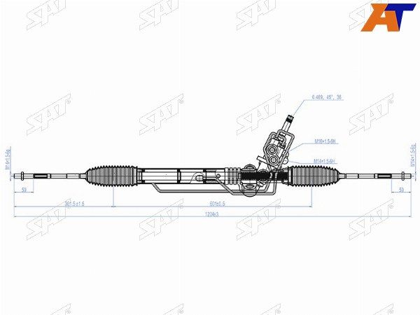 Рейка рулевая Subaru Impreza