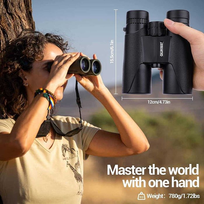 Binoclu QUNSE 12x42 cu adaptor pentru telefon,sigilat