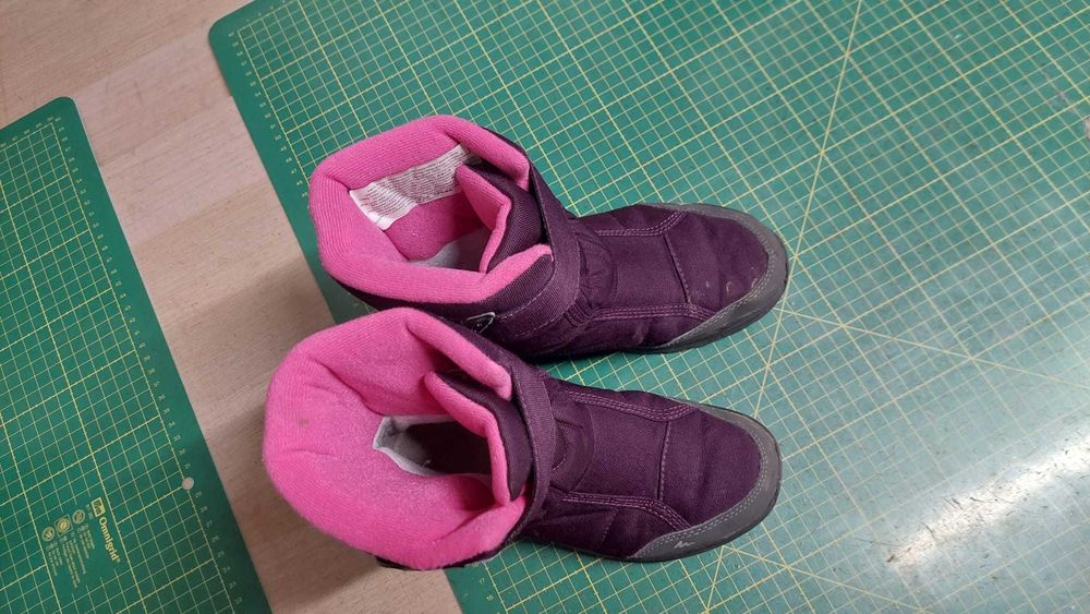 Cizme ghete impermeabile zapada copii fete 32 33 decathlon QUECHUA