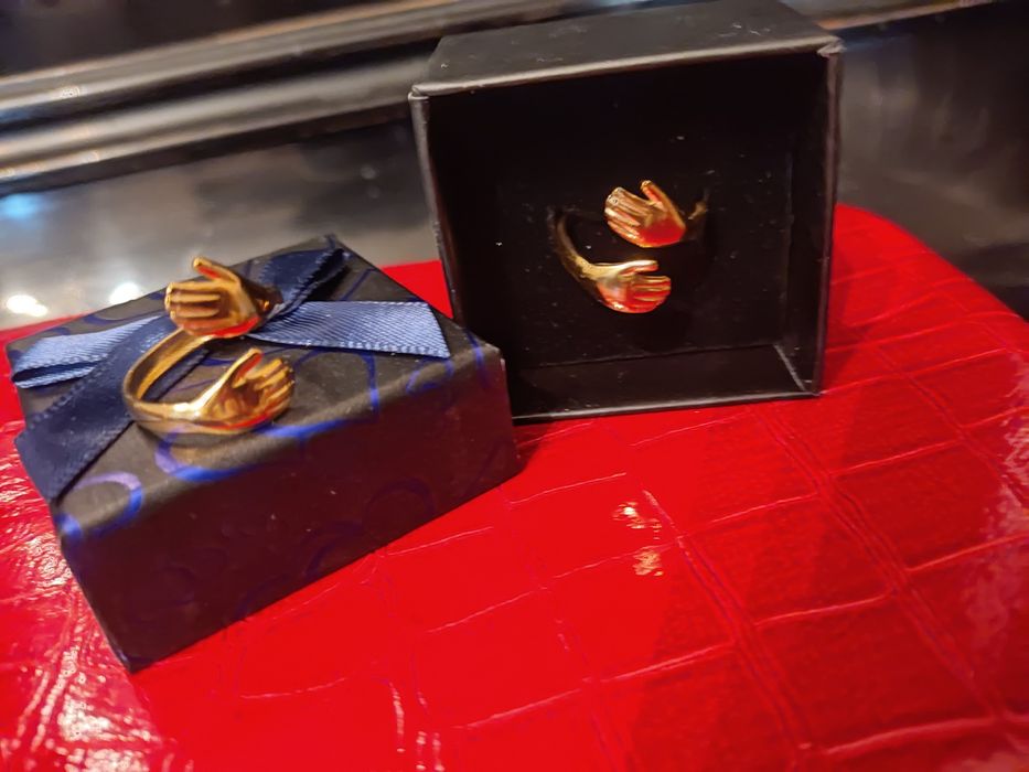 Роскошные парные кольца объятия,подарок на 14 февраля