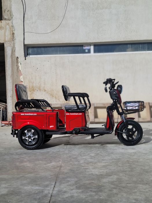 Елегантна двуместна електрическа триколка нов модел.БЕЗПЛАТНА ДОСТАВКА
