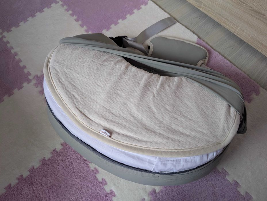 Възглавница за кърмене Матеа + протектор от органичен памук