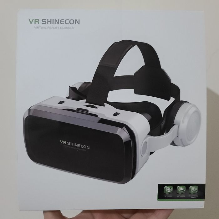 Blutusli VR Ochki VR Box Naushnikli / 7 dyumgacha telefonlar tushadi