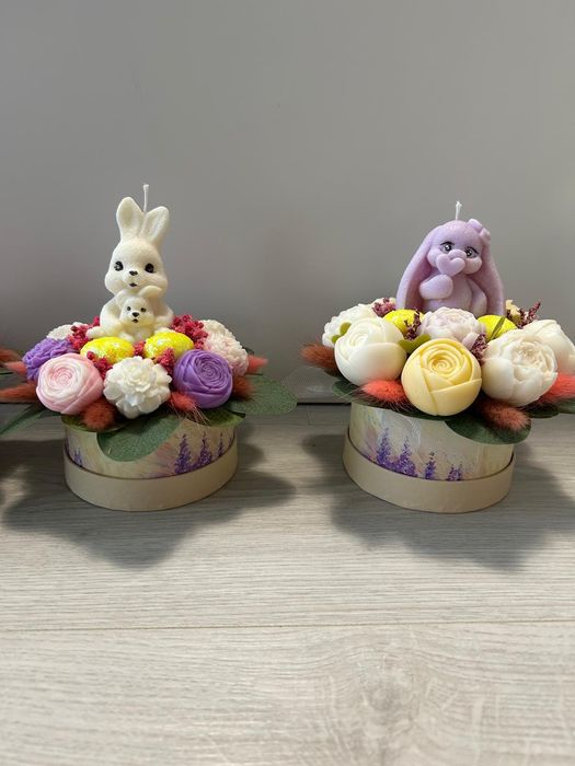 Aranjamente Paște din ceara de soia