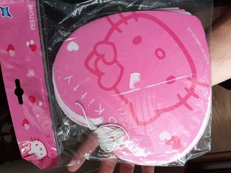 Hello kitty accesorii petrecere fete fetița ghirlande noi