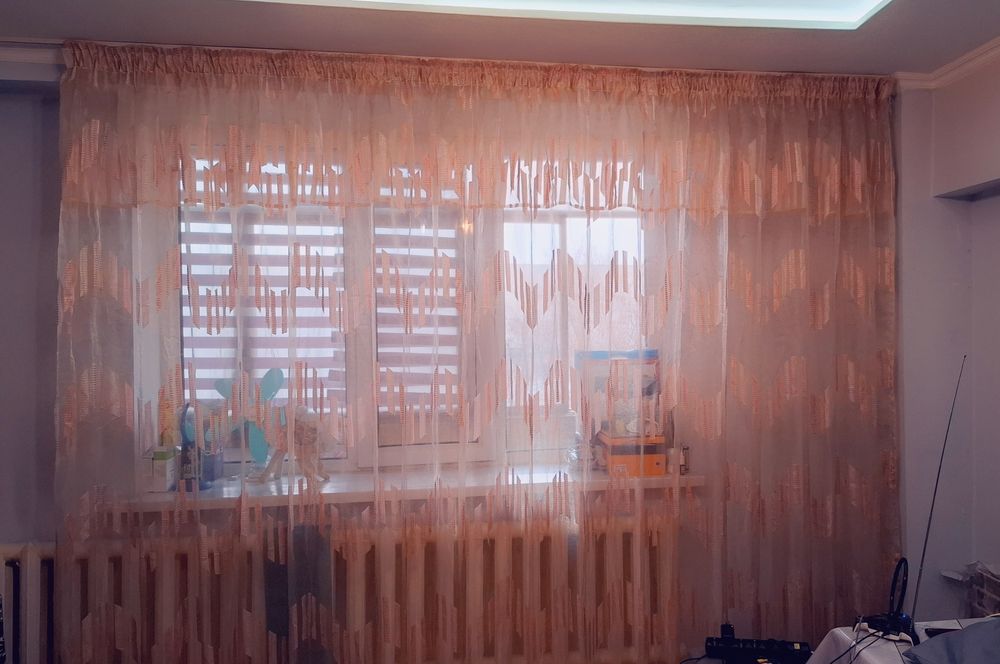 Продам тюль розовую