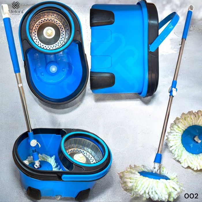 Shvabra 360° aylanuvchi va 12 litrli chelak (2 ta nasatka+bonus)