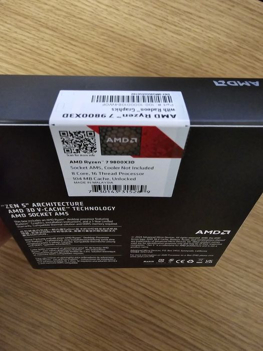 Ryzen 7 9800x3D SIGILAT!