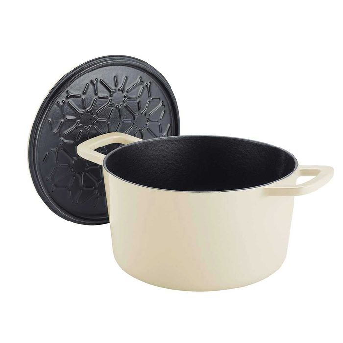 Fissler чугунен съд за готвене (бял и бордо) / тенджера 20 см – премиум клас