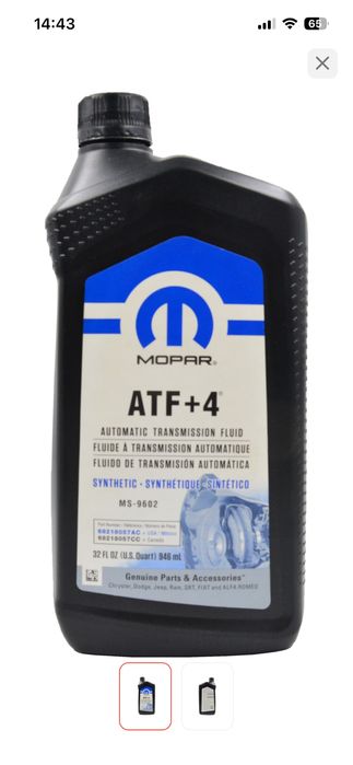 Масло Mopar atf +4
