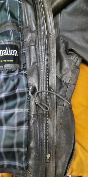 Jacheta piele maro Imagination Styled by Mc Duncan, bărbătească, mărimea 50