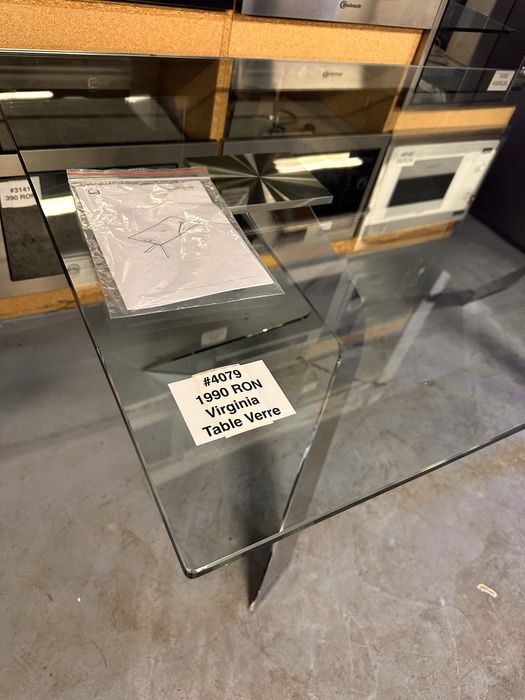 Masă din sticlă pentru living 180x90x76 Virginia Table Verre