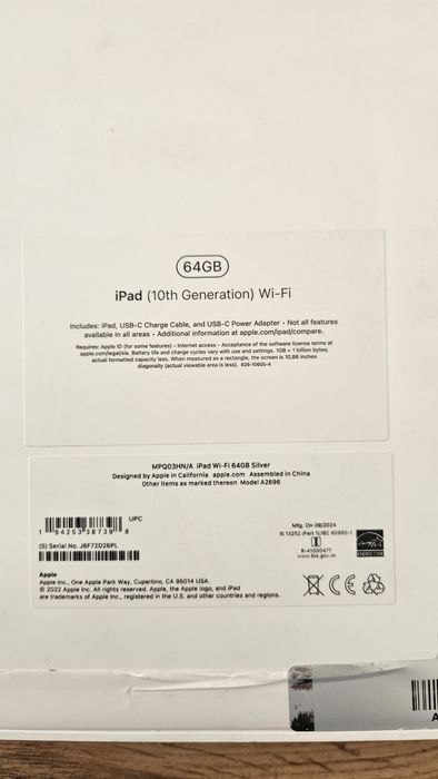 Ipad (10th gen )Состояние : новое