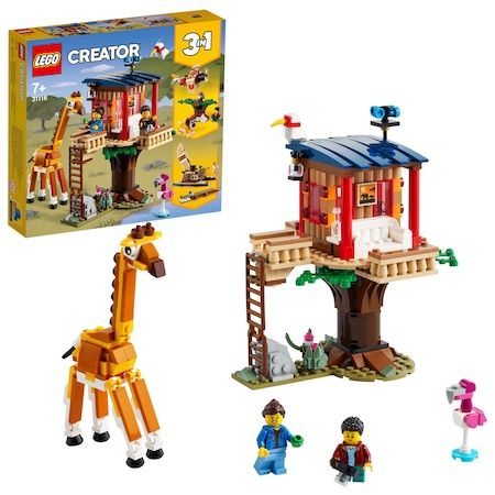LEGO Creator 3 in 1 - Casuta in copac cu animale salbatice din safari