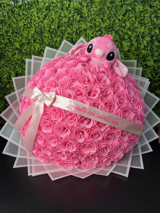 Buchete de Trandafiri de sapun cu sclipici cu livrare, personalizari