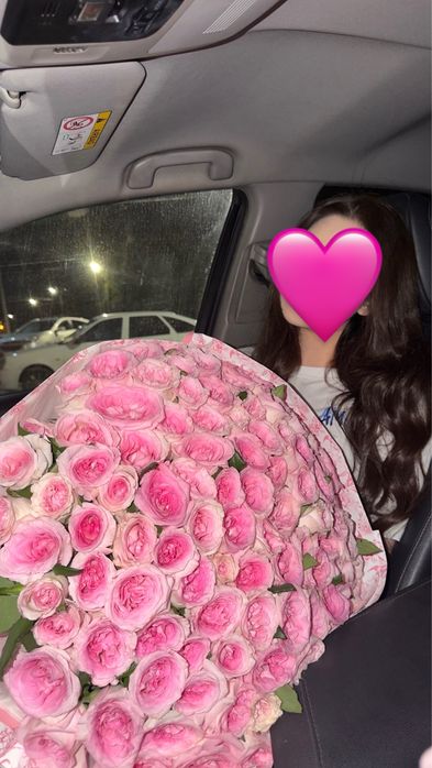 Букет из 101 розовых роз