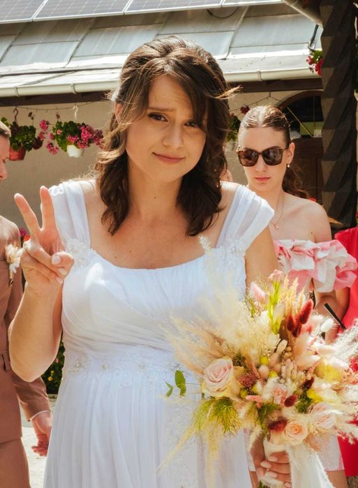 Rochie de mireasă Mirandi, lejeră, stil boem