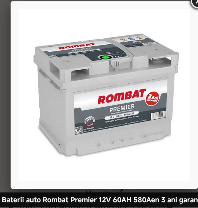 Vans baterie Rombat garanție 3ani