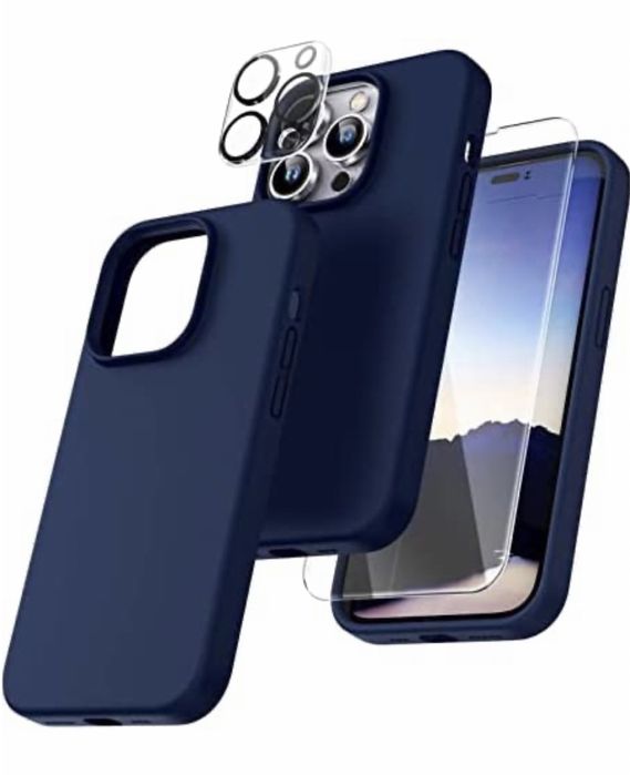 iPHONE 14/15/16/PRO/MAX/PLUS Husa Series + Folie Sticla + Folie Camera