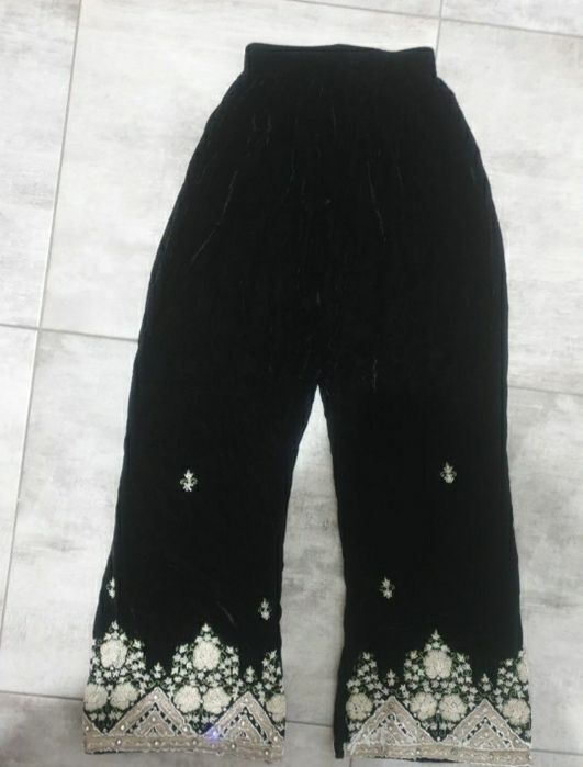 Set catifea strasuri pietre negru 36 s nou