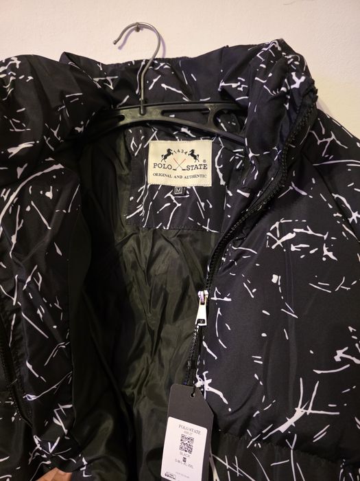 Зимно мъжко черно яке