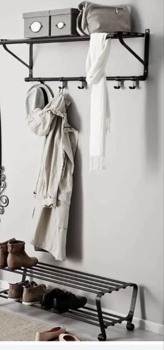 Вешалка с полкой для обуви IKEA
